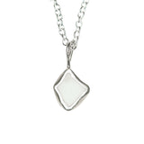 White Sea Glass Necklace