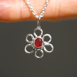 Sea Glass Flower Necklace