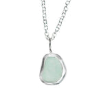Light Blue Sea Glass Necklace