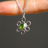 Sea Glass Flower Necklace