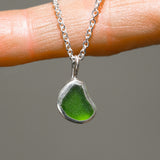 Green Sea Glass Necklace