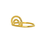 Rainbow Ring, Gold Vermeil - Size P