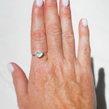 Green Sea Glass Heart - Size O