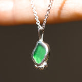Green Sea Glass Necklace
