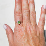 Green Sea Glass Heart - Size O