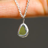 Green Sea Glass Necklace