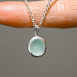 Light Blue Sea Glass Necklace