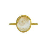 Shiva Shell Ring, Gold Vermeil - Size Q