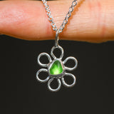 Sea Glass Flower Necklace
