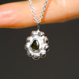 Green Sea Glass Sun Necklace