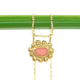 Sea Glass Sun Necklace - Gold Vermeil