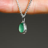 Green Sea Glass Necklace
