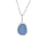Blue Sea Glass Necklace