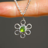 Sea Glass Flower Necklace