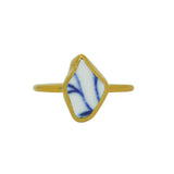 Ceramic Ring, Gold Vermeil - Size N