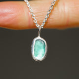 Green Sea Glass Necklace