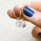 Moonstone Hoops