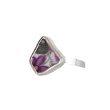 Purple Flower Ring - Size K