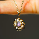 Sea Glass Sun Necklace - Gold Vermeil