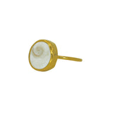 Shiva Shell Ring, Gold Vermeil - Size Q