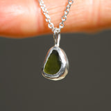 Green Sea Glass Necklace
