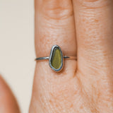 Green Sea Glass - Size P 1/2