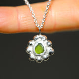 Green Sea Glass Sun Necklace