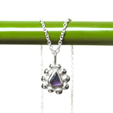 Purple Sea Glass Sun Necklace