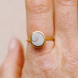 Shiva Shell Ring, Gold Vermeil - Size P 1/2