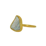 Abalone Ring, Gold Vermeil - Size P