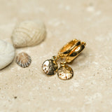 Sand Dollar Hoops - Gold Vermeil