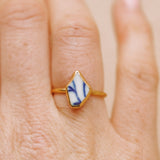 Ceramic Ring, Gold Vermeil - Size N