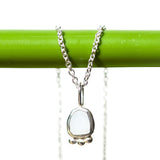 White Sea Glass Necklace