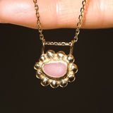 Sea Glass Sun Necklace - Gold Vermeil