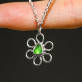 Sea Glass Flower Necklace