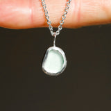 Light Blue Sea Glass Necklace