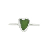 Green Sea Glass Heart - Size O