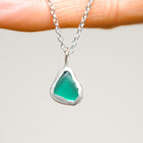 Green Sea Glass Necklace