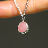 Pink Sea Glass Necklace