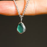 Green Sea Glass Necklace