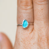 Blue Sea Glass - Size Q