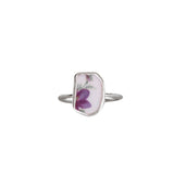 Purple Flower Ring - Size N