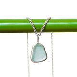 Light Blue Sea Glass Necklace