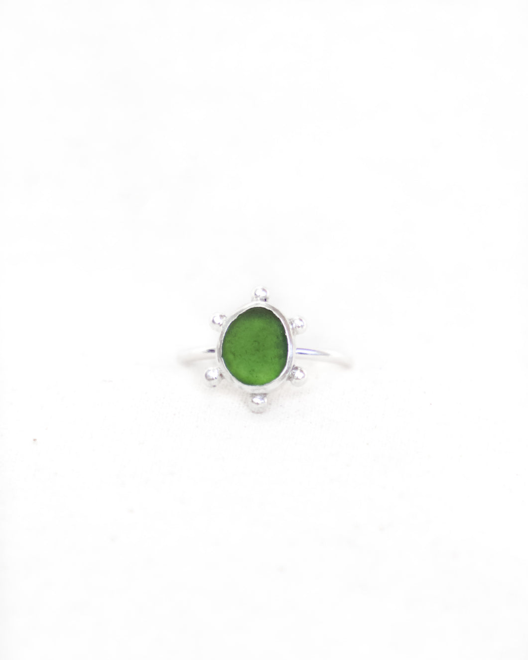 Green Sea Glass - Size M