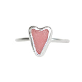 Pink Sea Glass Heart - Size I (i)