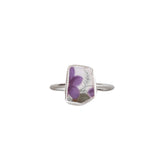 Purple Flower Ring - Size M