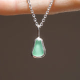 Green Sea Glass Necklace