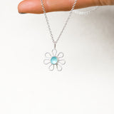 Sea Glass Flower Necklace