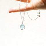 Light Blue Sea Glass Necklace