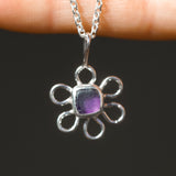 Sea Glass Flower Necklace